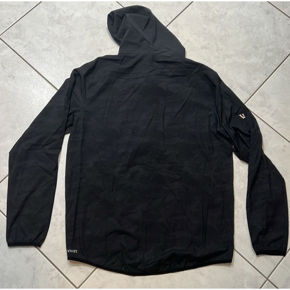 Vuori Men Outdoor Black Jacket Trainer Shell - Large - Picture 5 of 10